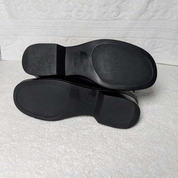 Clarks Black Boots/ Booties with Buckle Accent - Picture 4 of 8